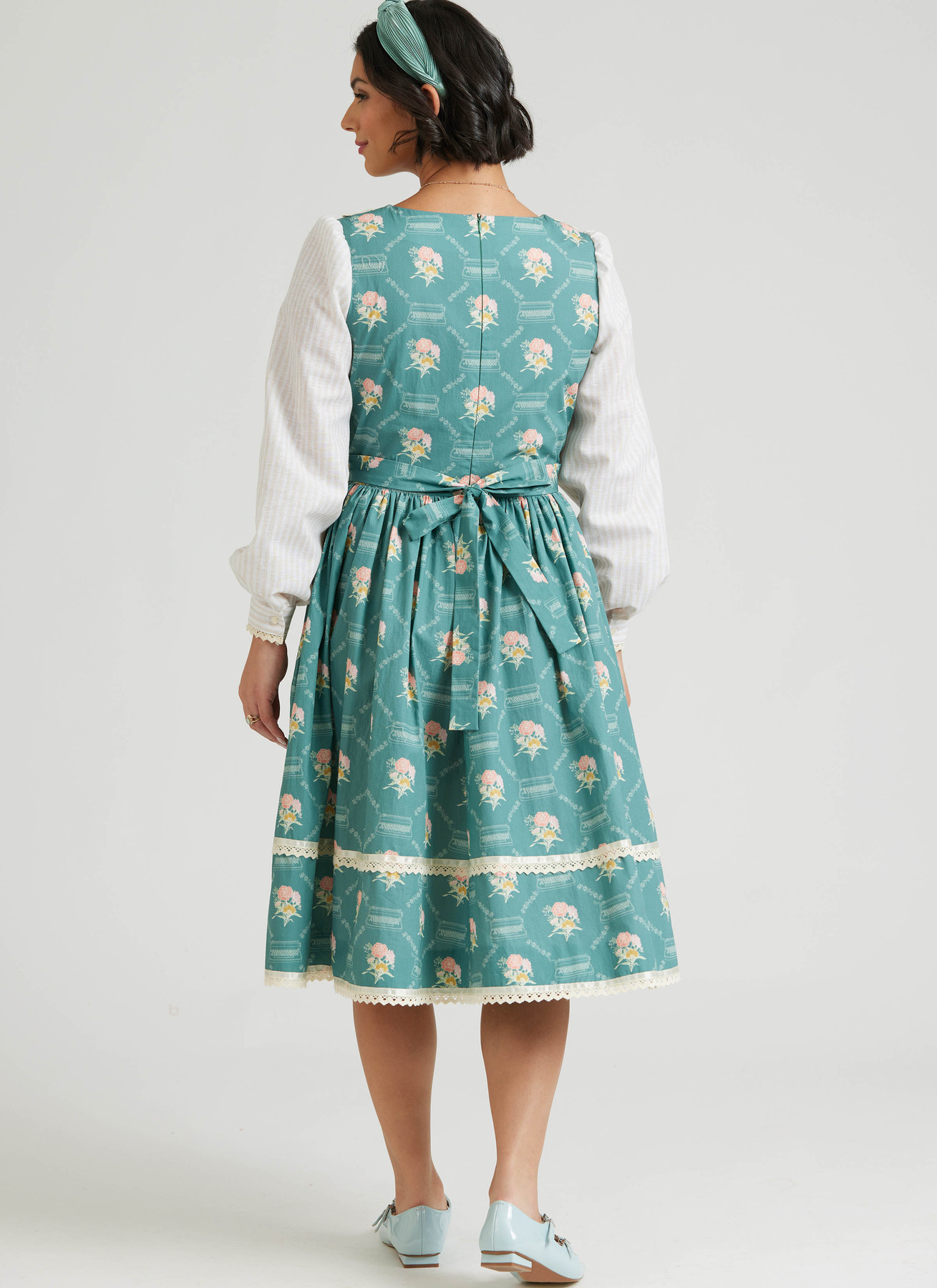 Simplicity Sewing Pattern 1980s Misses' Lace Trimmed Dress in Two Lengths by Gunne Sax by Jessica McClintock (PDF) 5 Simplicity Sewing Pattern 1980s Misses' Lace Trimmed Dress in Two Lengths by Gunne Sax by Jessica McClintock (PDF)