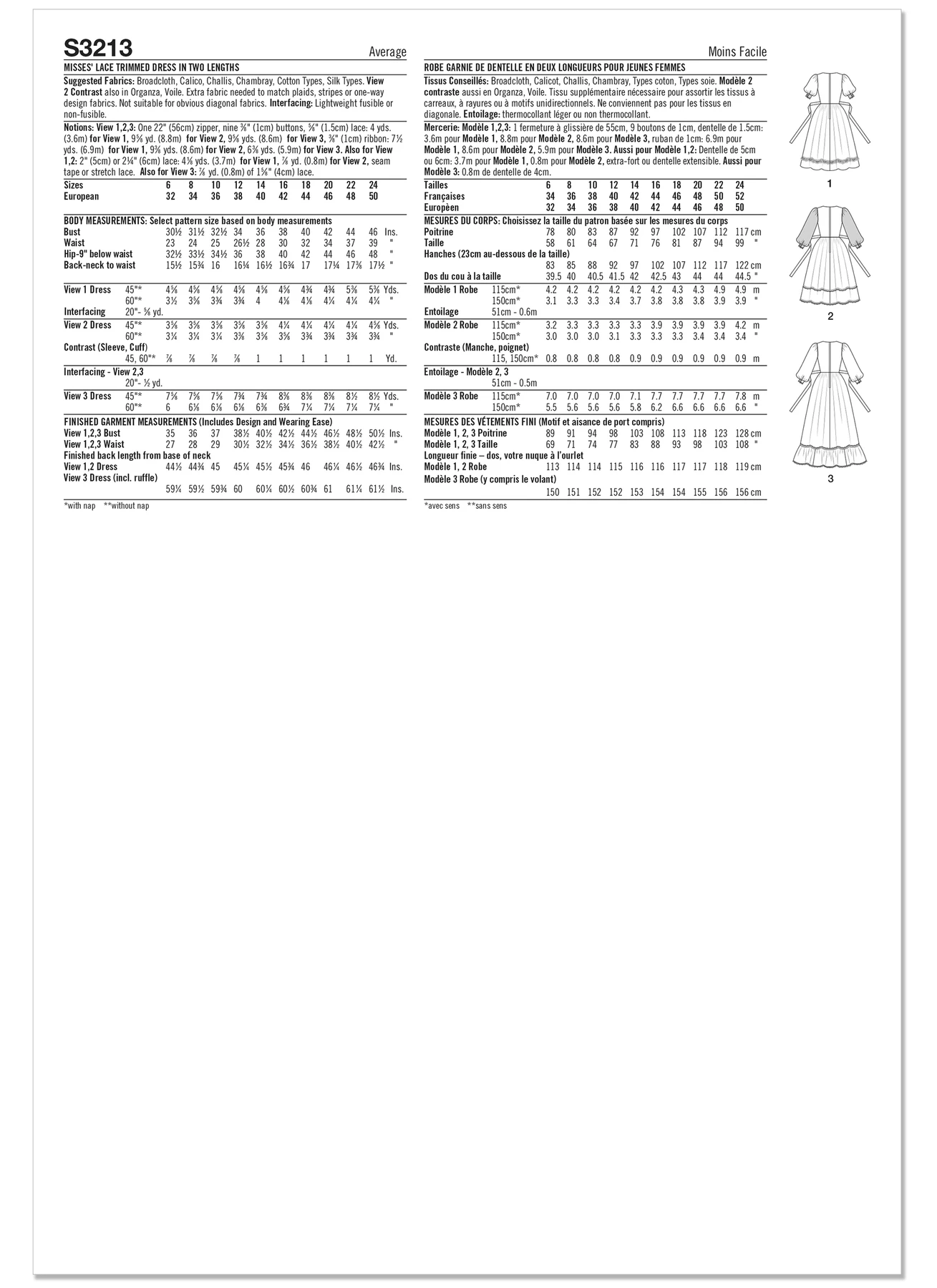 Simplicity Sewing Pattern 1980s Misses' Lace Trimmed Dress in Two Lengths by Gunne Sax by Jessica McClintock (PDF) 6 Simplicity Sewing Pattern 1980s Misses' Lace Trimmed Dress in Two Lengths by Gunne Sax by Jessica McClintock (PDF)