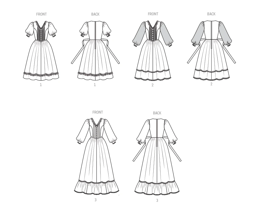Simplicity Sewing Pattern 1980s Misses' Lace Trimmed Dress in Two Lengths by Gunne Sax by Jessica McClintock (PDF) 7 Simplicity Sewing Pattern 1980s Misses' Lace Trimmed Dress in Two Lengths by Gunne Sax by Jessica McClintock (PDF)