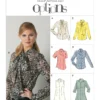 Vogue Patterns Misses' Pointed Collar or Pussycat Bow Blouses 15 Vogue Patterns Misses' Pointed Collar or Pussycat Bow Blouses