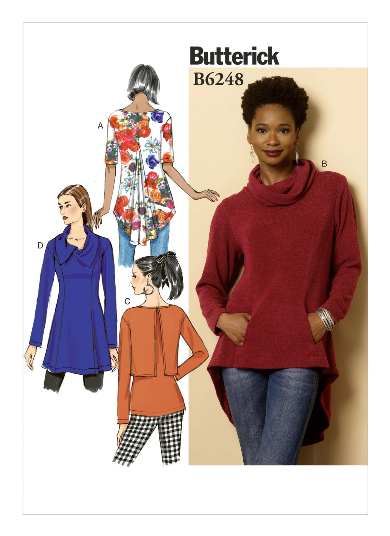 Butterick Sewing Pattern Misses' Princess Seam Tunics (PDF) 1 Butterick Sewing Pattern Misses' Princess Seam Tunics (PDF)