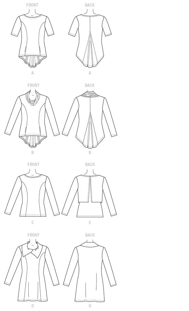 Butterick Sewing Pattern Misses' Princess Seam Tunics (PDF) 8 Butterick Sewing Pattern Misses' Princess Seam Tunics (PDF)
