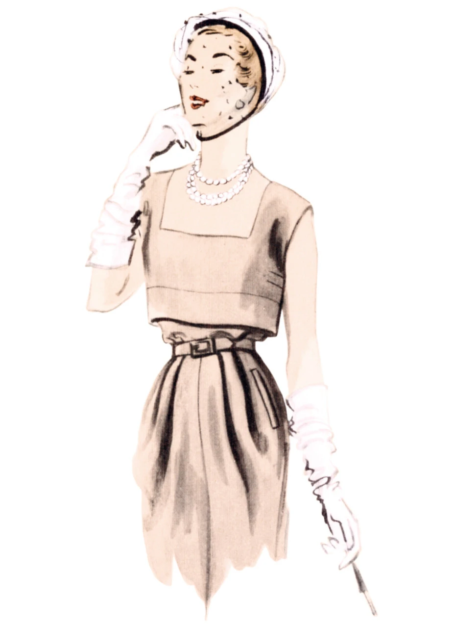 Vogue Patterns 1950s Misses' Dress and Capelet (PDF) 3 Vogue Patterns 1950s Misses' Dress and Capelet (PDF)