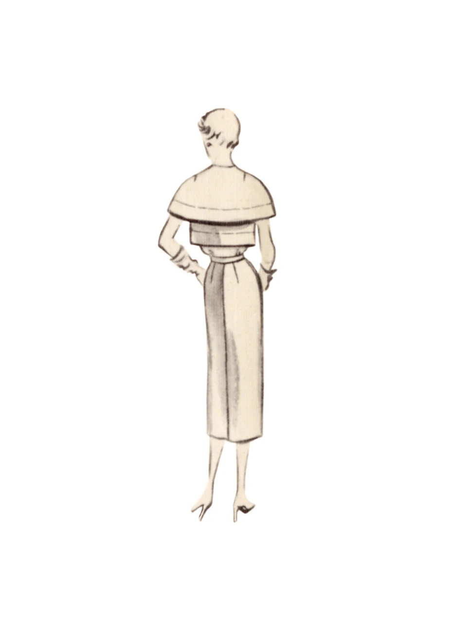 Vogue Patterns 1950s Misses' Dress and Capelet (PDF) 4 Vogue Patterns 1950s Misses' Dress and Capelet (PDF)