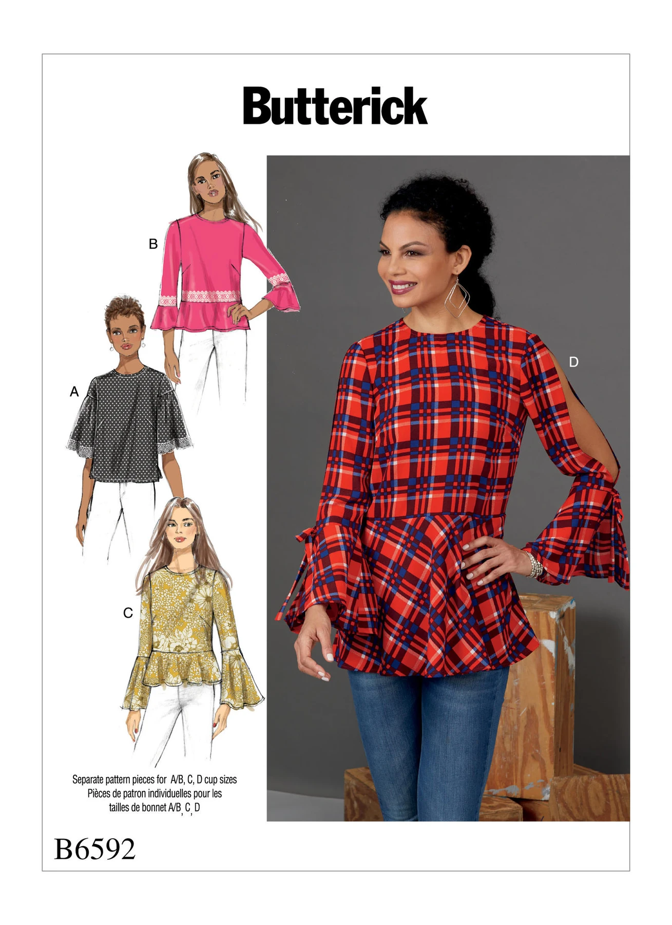 Butterick Sewing Pattern Misses' Top (PDF) 1 Butterick Sewing Pattern Misses' Top (PDF)