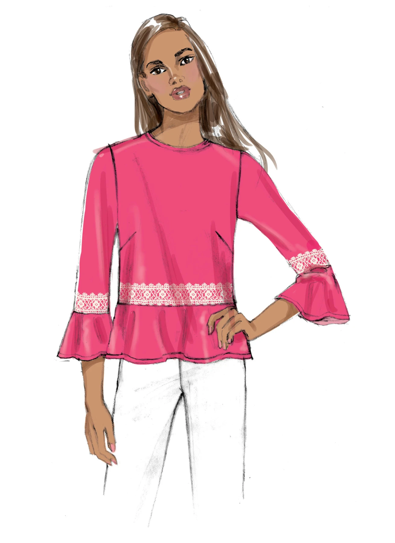 Butterick Sewing Pattern Misses' Top (PDF) 7 Butterick Sewing Pattern Misses' Top (PDF)