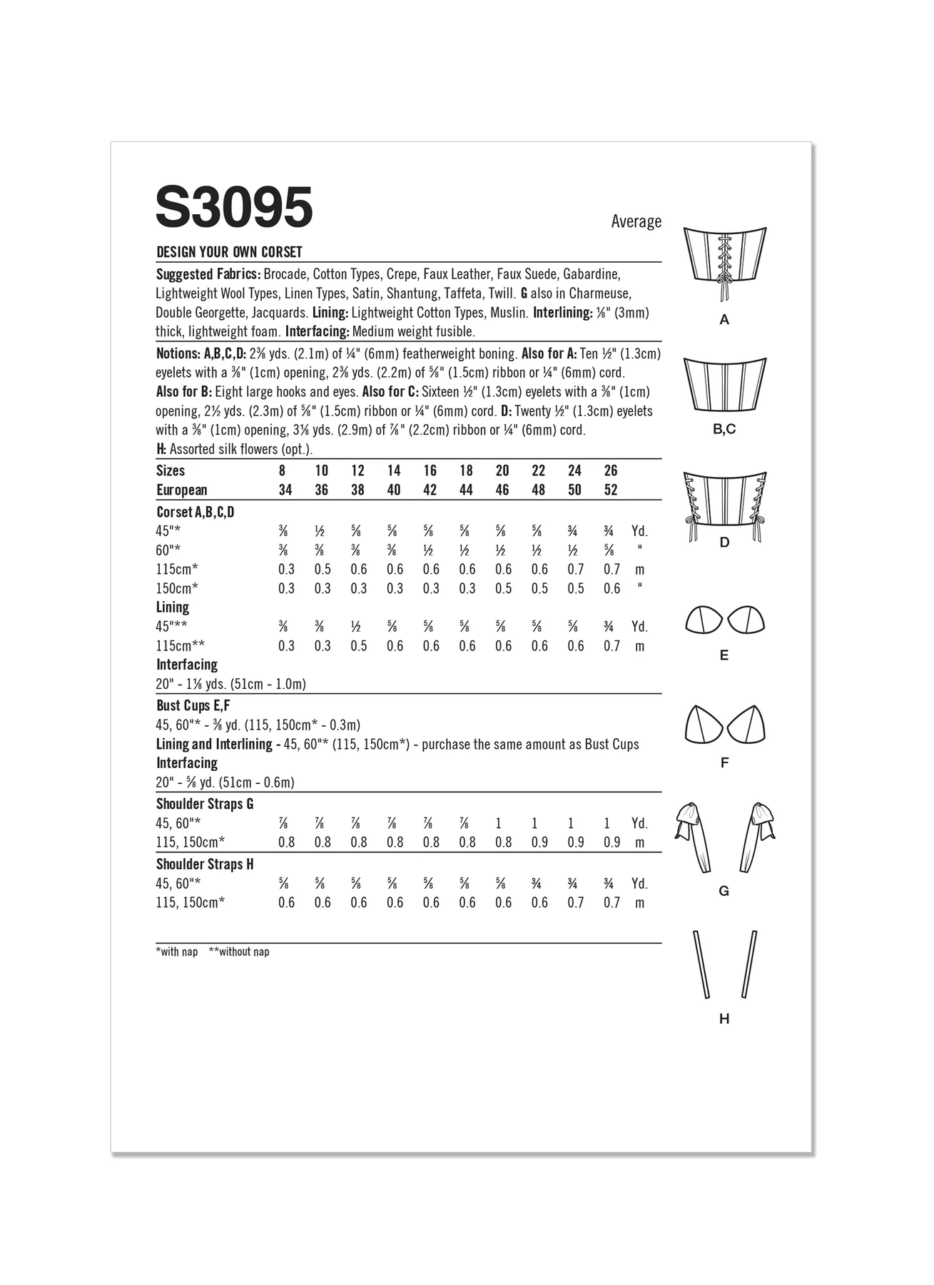 Simplicity Sewing Pattern Design Your Own Corset (PDF) 10 Simplicity Sewing Pattern Design Your Own Corset (PDF)