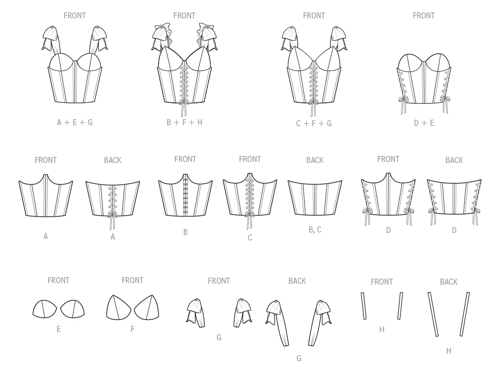 Simplicity Sewing Pattern Design Your Own Corset (PDF) 11 Simplicity Sewing Pattern Design Your Own Corset (PDF)