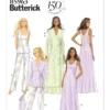 Butterick Sewing Pattern Misses' Side-Tie Robe, Top, Gown, Pants and Drawstring Bag (PDF) 22 Butterick Sewing Pattern Misses' Side-Tie Robe, Top, Gown, Pants and Drawstring Bag (PDF)