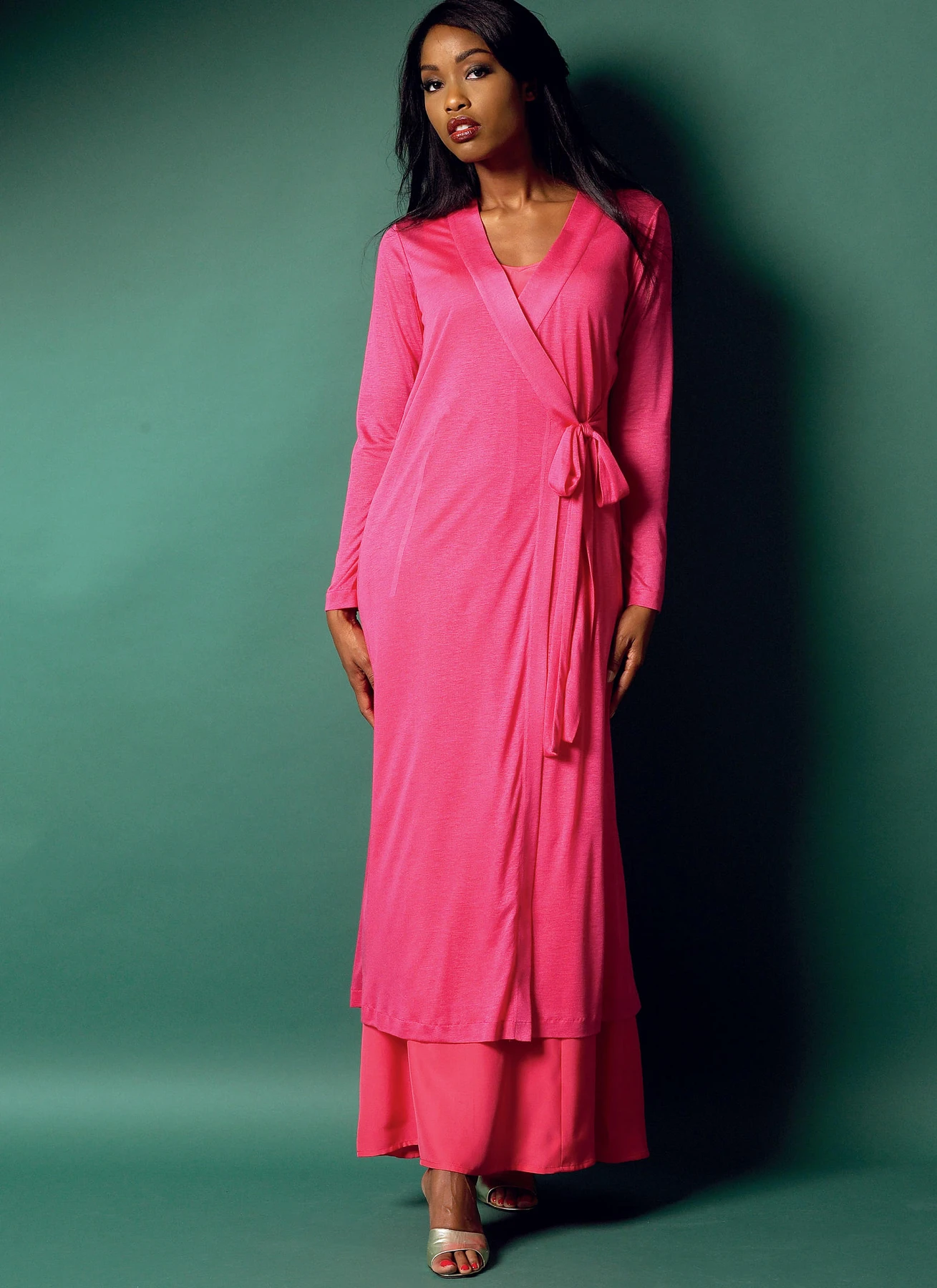 Butterick Sewing Pattern Misses' Side-Tie Robe, Top, Gown, Pants and Drawstring Bag (PDF) 2 Butterick Sewing Pattern Misses' Side-Tie Robe, Top, Gown, Pants and Drawstring Bag (PDF)