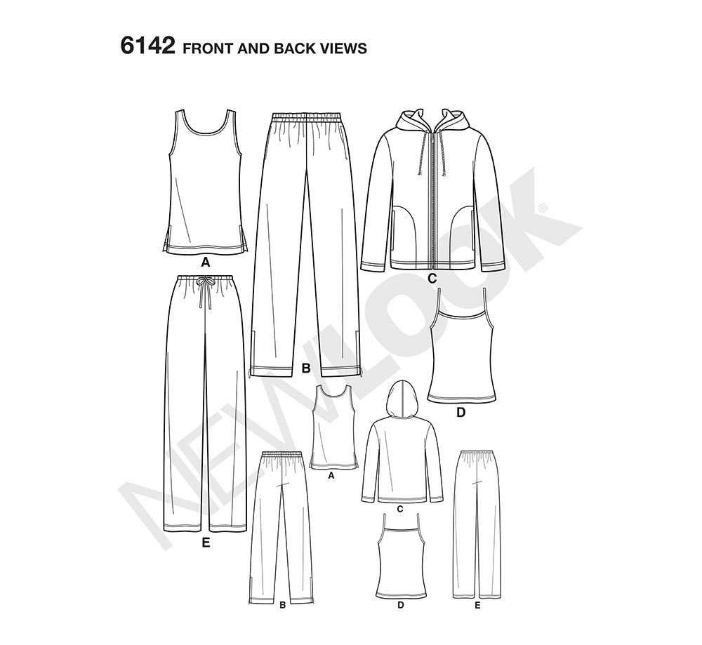 New Look Sewing Pattern Misses' & Men's Separates 5 New Look Sewing Pattern Misses' & Men's Separates