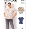 New Look Sewing Pattern Misses' Top With Sleeve Variations 10 New Look Sewing Pattern Misses' Top With Sleeve Variations