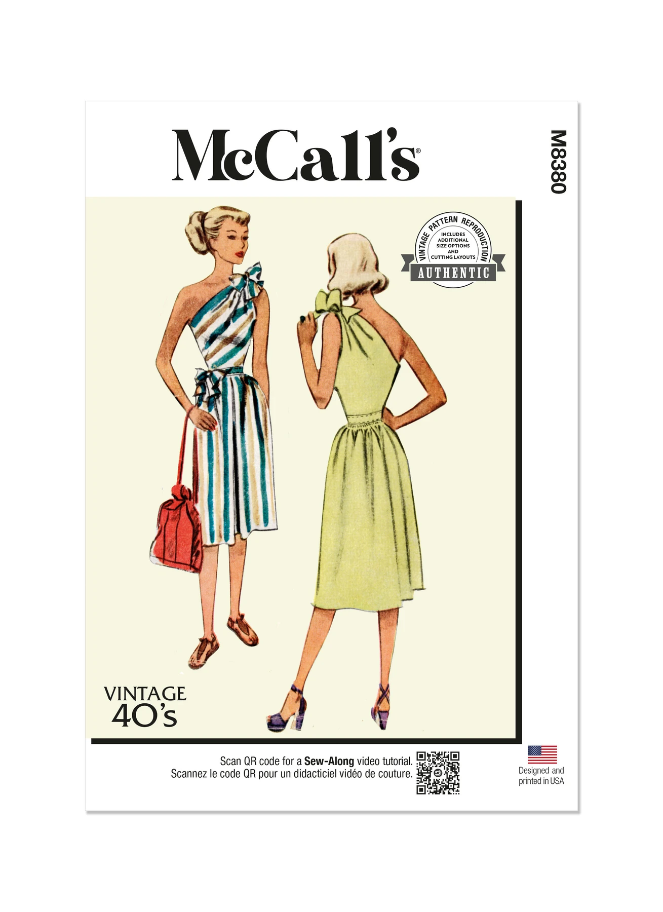 McCall's Sewing Pattern 1940s Misses' Dress 1 McCall's Sewing Pattern 1940s Misses' Dress