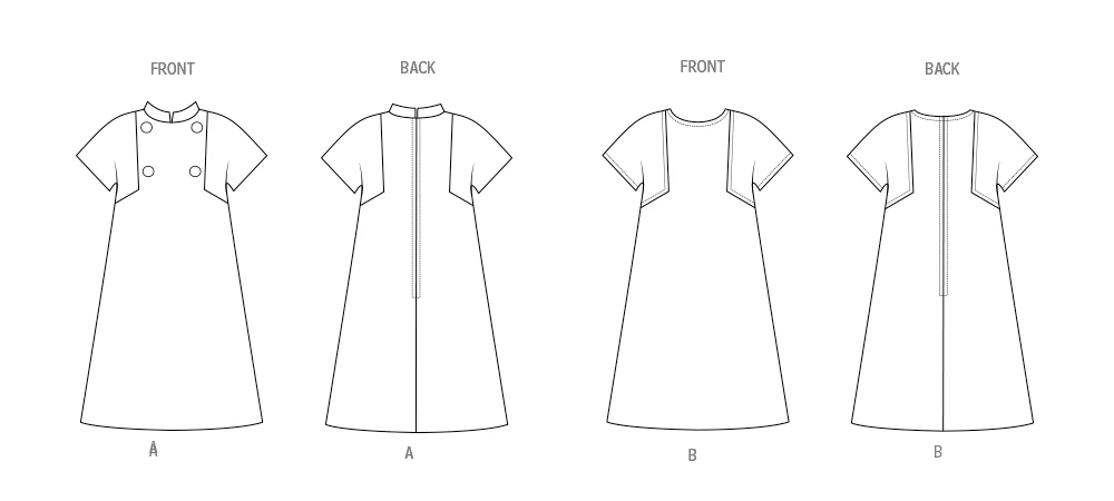Butterick Sewing Pattern 1960s Misses' Dresses 4 Butterick Sewing Pattern 1960s Misses' Dresses
