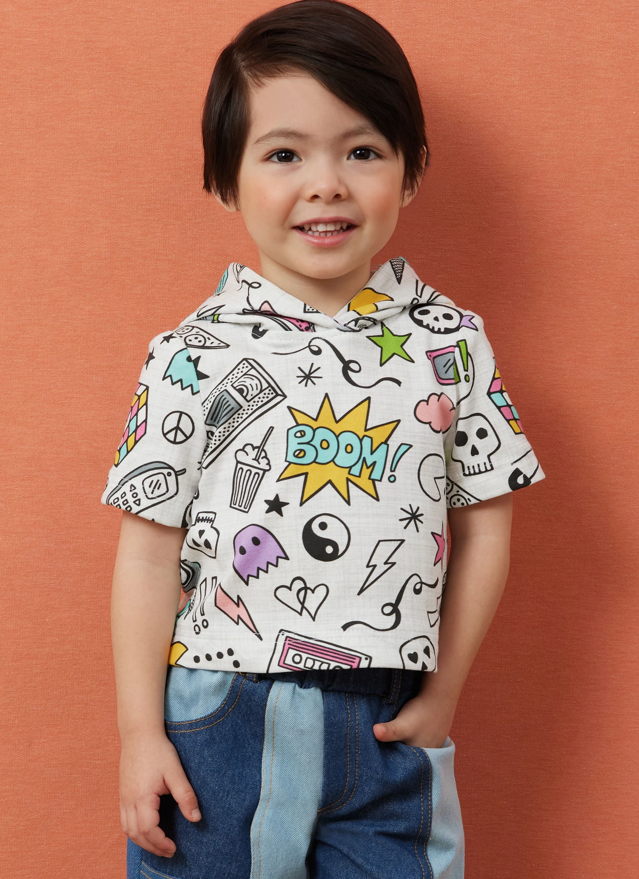 Simplicity Sewing Pattern Toddlers' Hooded T-Shirt and Jeans 2 Simplicity Sewing Pattern Toddlers' Hooded T-Shirt and Jeans