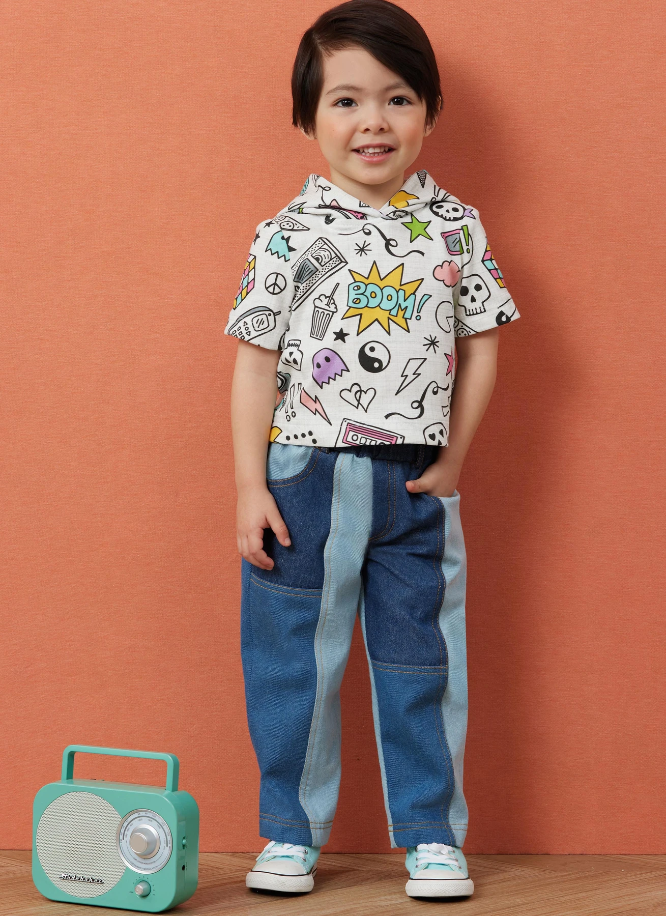 Simplicity Sewing Pattern Toddlers' Hooded T-Shirt and Jeans 6 Simplicity Sewing Pattern Toddlers' Hooded T-Shirt and Jeans