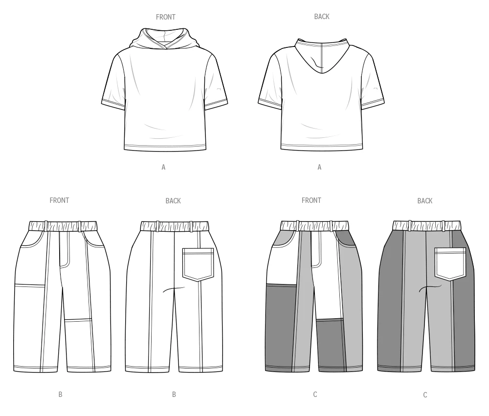 Simplicity Sewing Pattern Toddlers' Hooded T-Shirt and Jeans 9 Simplicity Sewing Pattern Toddlers' Hooded T-Shirt and Jeans