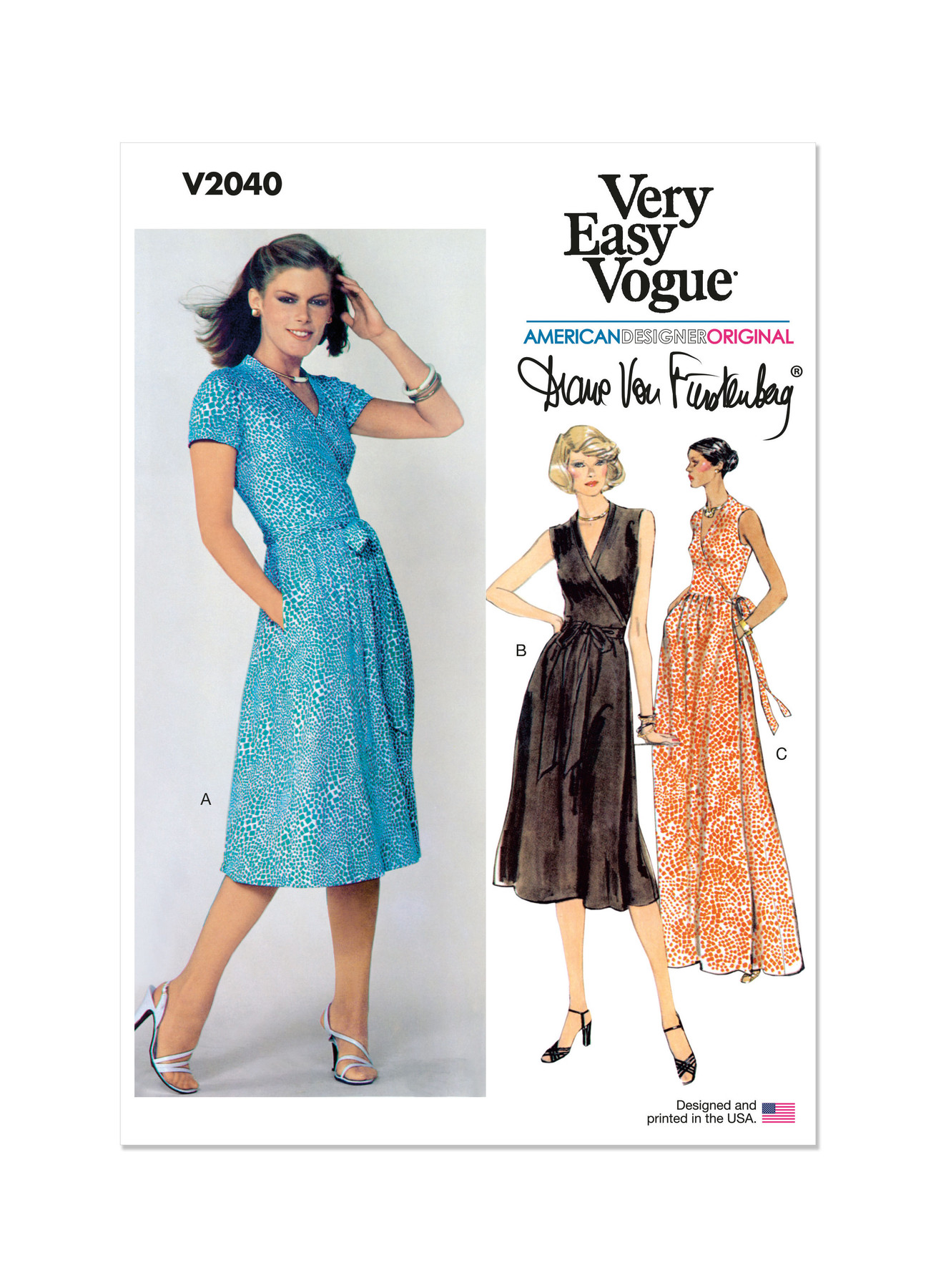 Vogue Patterns 1970s Misses' Front Wrap Dresses by Diane von Furstenberg 1 Vogue Patterns 1970s Misses' Front Wrap Dresses by Diane von Furstenberg