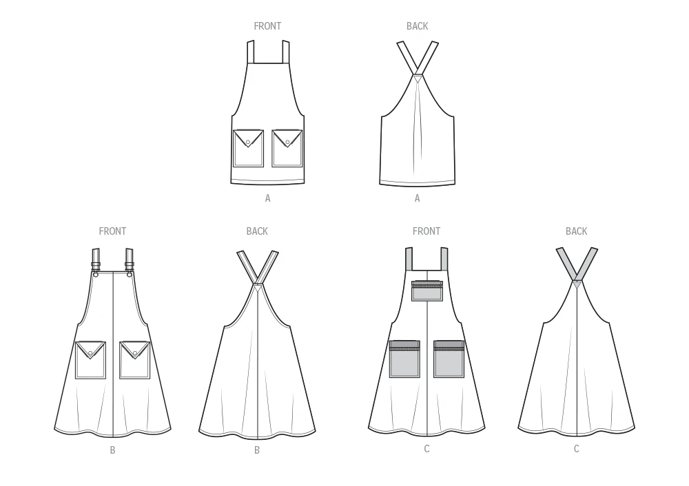 Simplicity Sewing Pattern Misses' Pullover Aprons (PDF) 10 Simplicity Sewing Pattern Misses' Pullover Aprons (PDF)