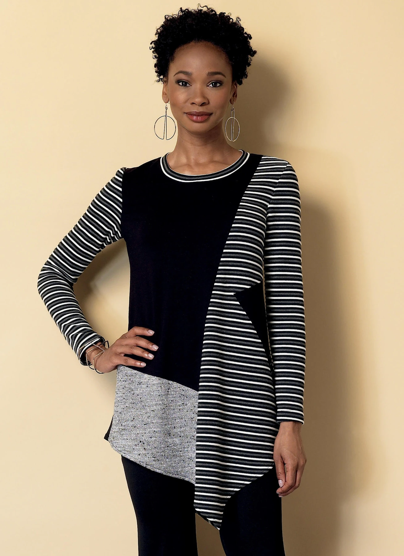 Butterick Sewing Pattern Misses' Seamed Tunics with Asymmetical Hems (PDF) 2 Butterick Sewing Pattern Misses' Seamed Tunics with Asymmetical Hems (PDF)