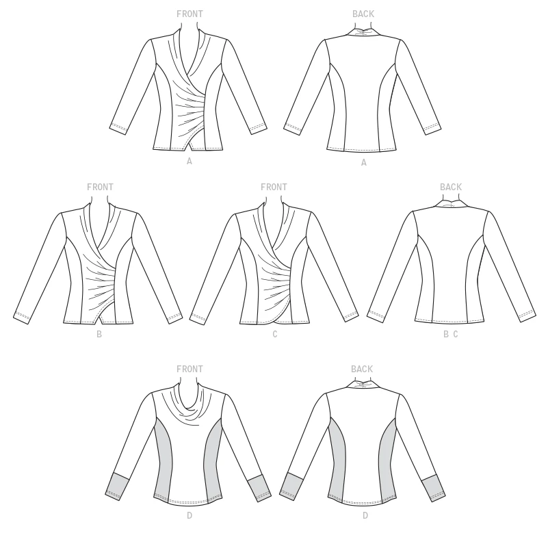 Butterick Sewing Pattern Misses' Top with Pleat and Options (PDF) 7 Butterick Sewing Pattern Misses' Top with Pleat and Options (PDF)