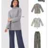 New Look Sewing Pattern Misses' Knit Tops and Knit or Woven Pull on Pants