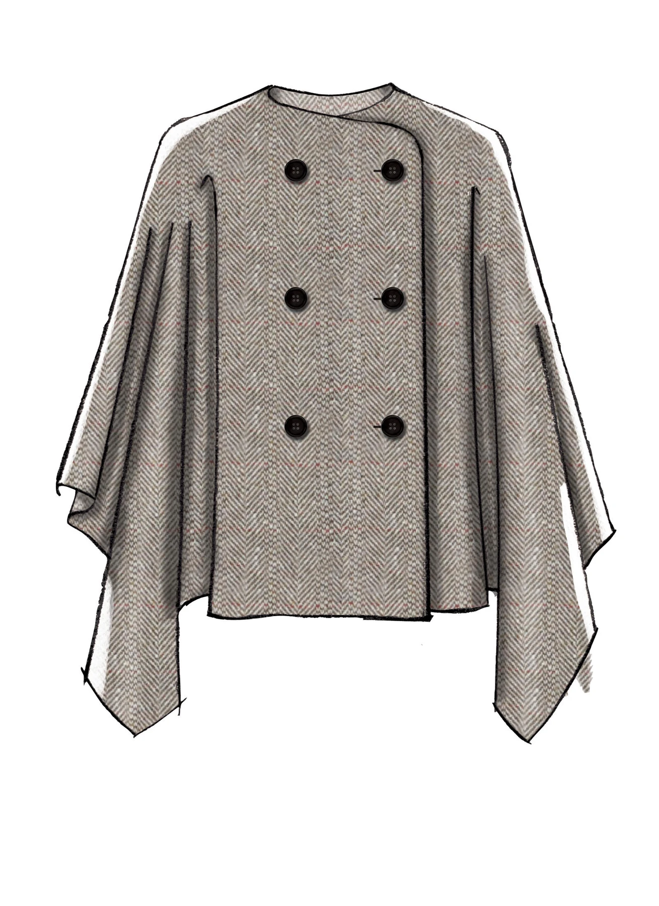 McCall's Sewing Pattern Misses' Capes and Belt with Closure Options (PDF) 5 McCall's Sewing Pattern Misses' Capes and Belt with Closure Options (PDF)