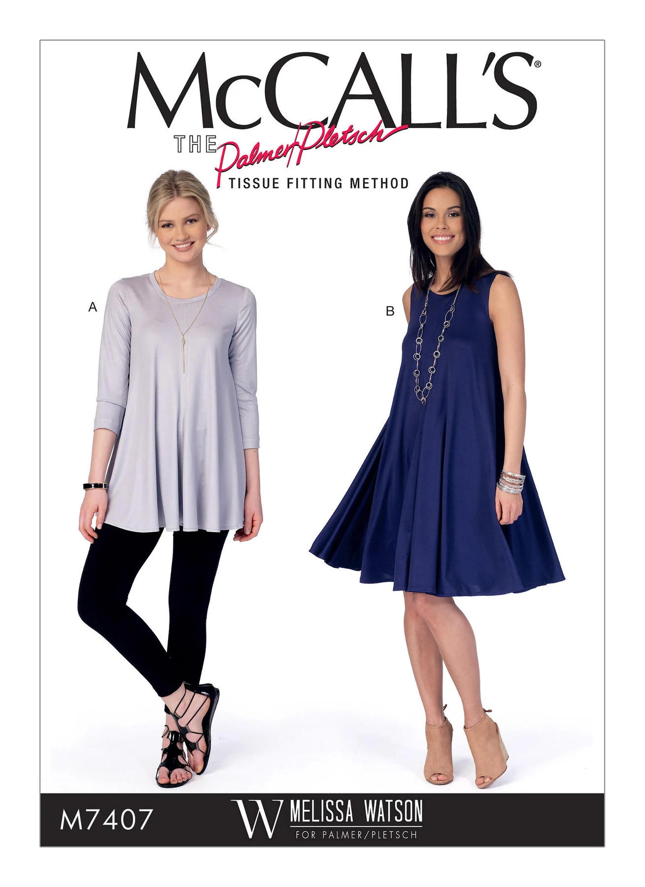 McCall's Sewing Pattern Misses' Flared Knit Top and Dress by Melissa Watson (PDF) 1 McCall's Sewing Pattern Misses' Flared Knit Top and Dress by Melissa Watson (PDF)