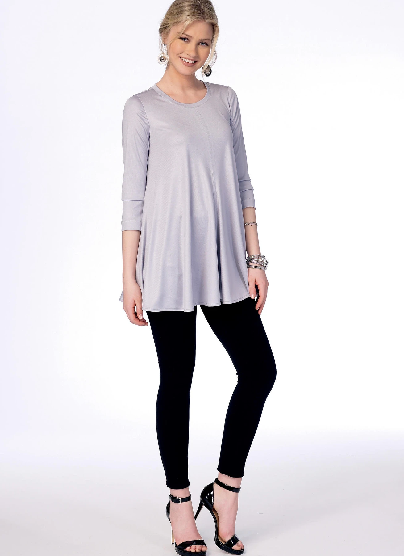 McCall's Sewing Pattern Misses' Flared Knit Top and Dress by Melissa Watson (PDF) 4 McCall's Sewing Pattern Misses' Flared Knit Top and Dress by Melissa Watson (PDF)
