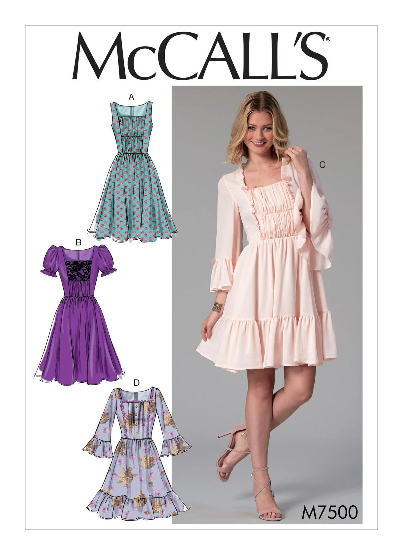 McCall's Sewing Pattern Misses' Gathered and Ruched Dresses (PDF) 1 McCall's Sewing Pattern Misses' Gathered and Ruched Dresses (PDF)