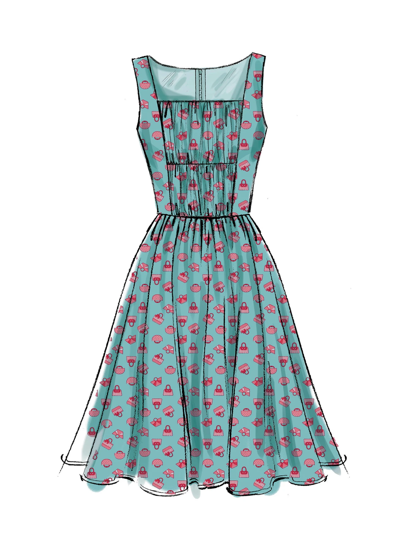 McCall's Sewing Pattern Misses' Gathered and Ruched Dresses (PDF) 4 McCall's Sewing Pattern Misses' Gathered and Ruched Dresses (PDF)