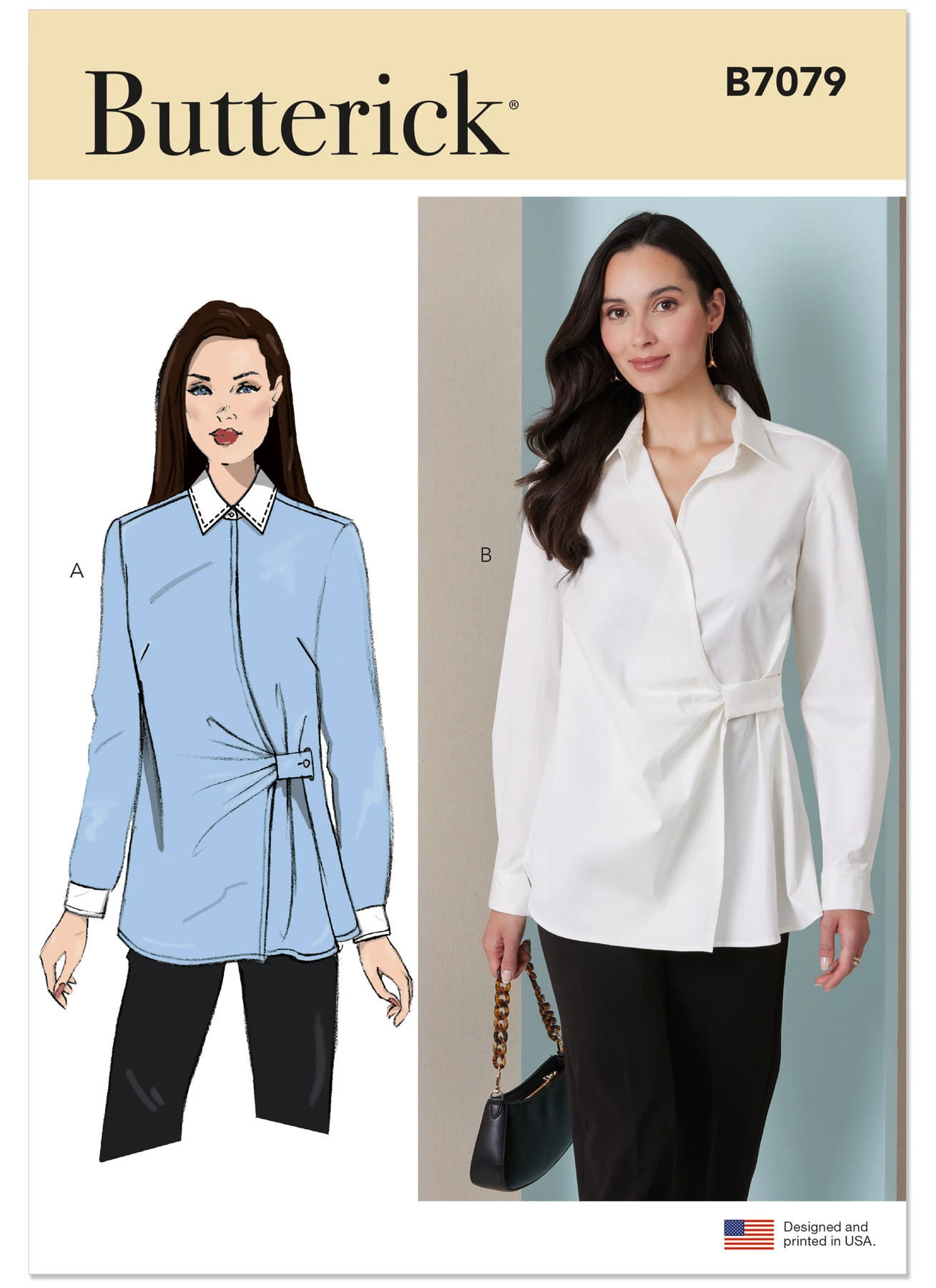 Butterick Sewing Pattern Misses' Wrap Tops 1 Butterick Sewing Pattern Misses' Wrap Tops