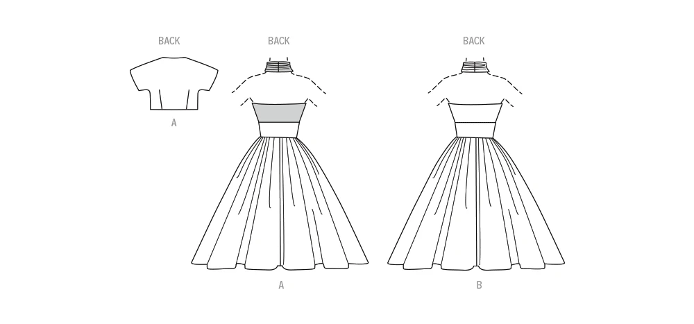Butterick Sewing Pattern 1950s Misses' Halter Dress and Jacket 4 Butterick Sewing Pattern 1950s Misses' Halter Dress and Jacket