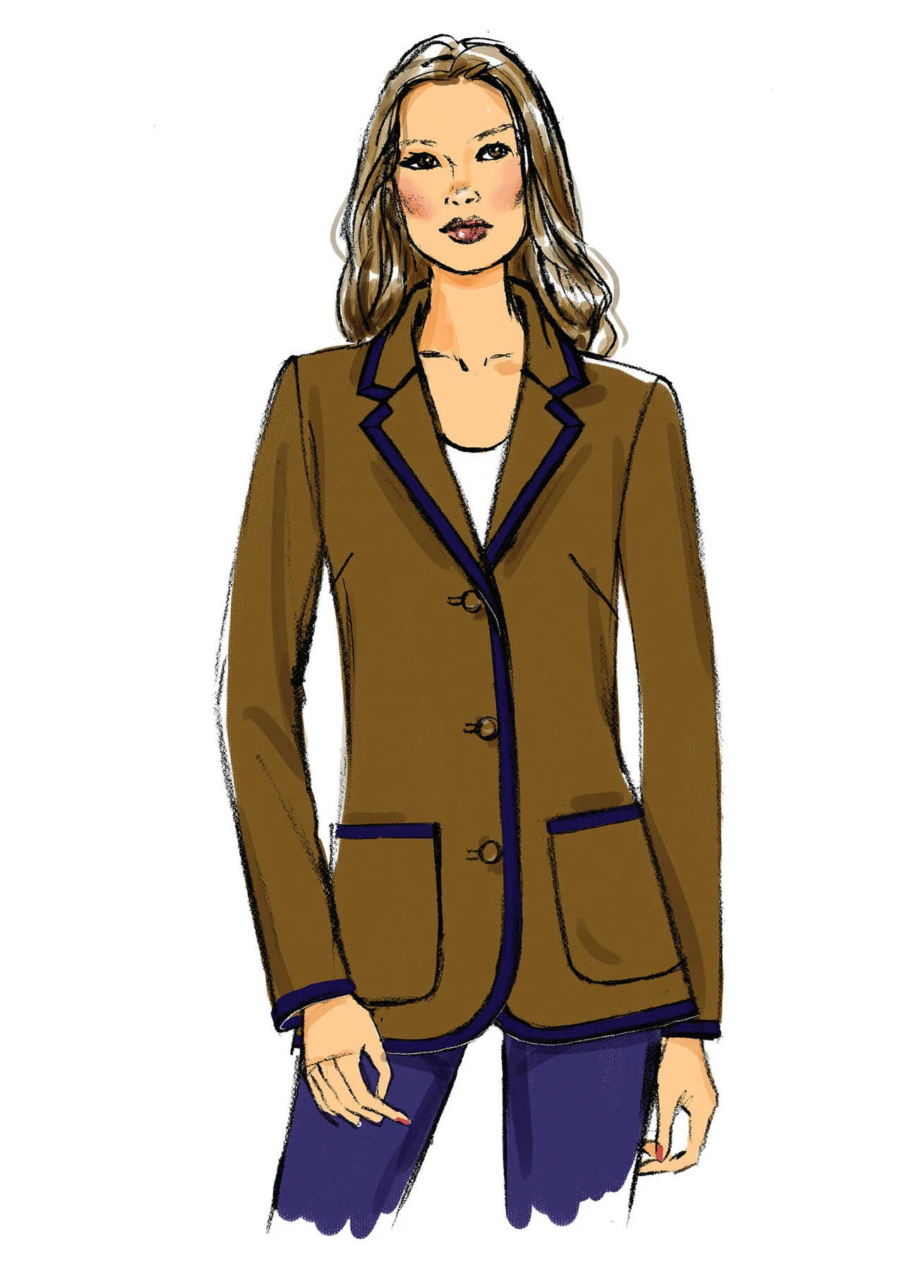 Butterick Sewing Pattern Misses'/Misses' Petite Classic Notched Collar Blazer 5 Butterick Sewing Pattern Misses'/Misses' Petite Classic Notched Collar Blazer