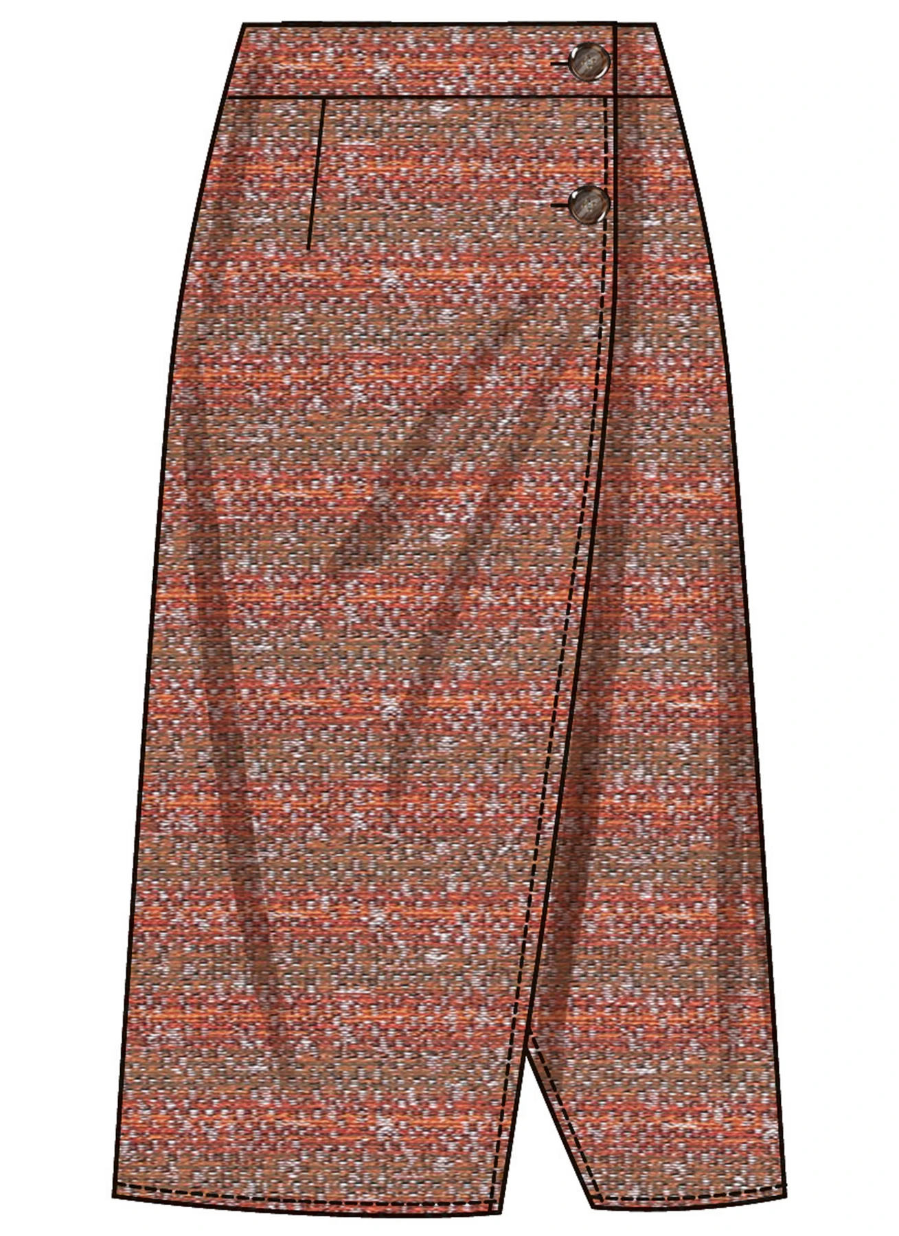 Simplicity Sewing Pattern Misses' Wrap Skirts with Detachable 3D Flower 5 Simplicity Sewing Pattern Misses' Wrap Skirts with Detachable 3D Flower