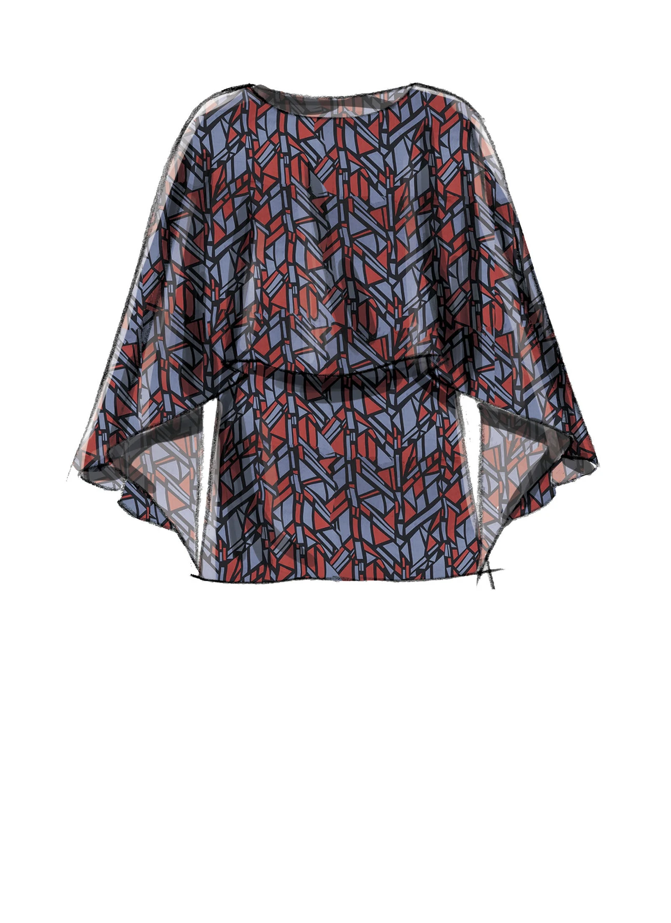 McCall's Sewing Pattern Misses' Tops with Overlay (PDF) 4 McCall's Sewing Pattern Misses' Tops with Overlay (PDF)