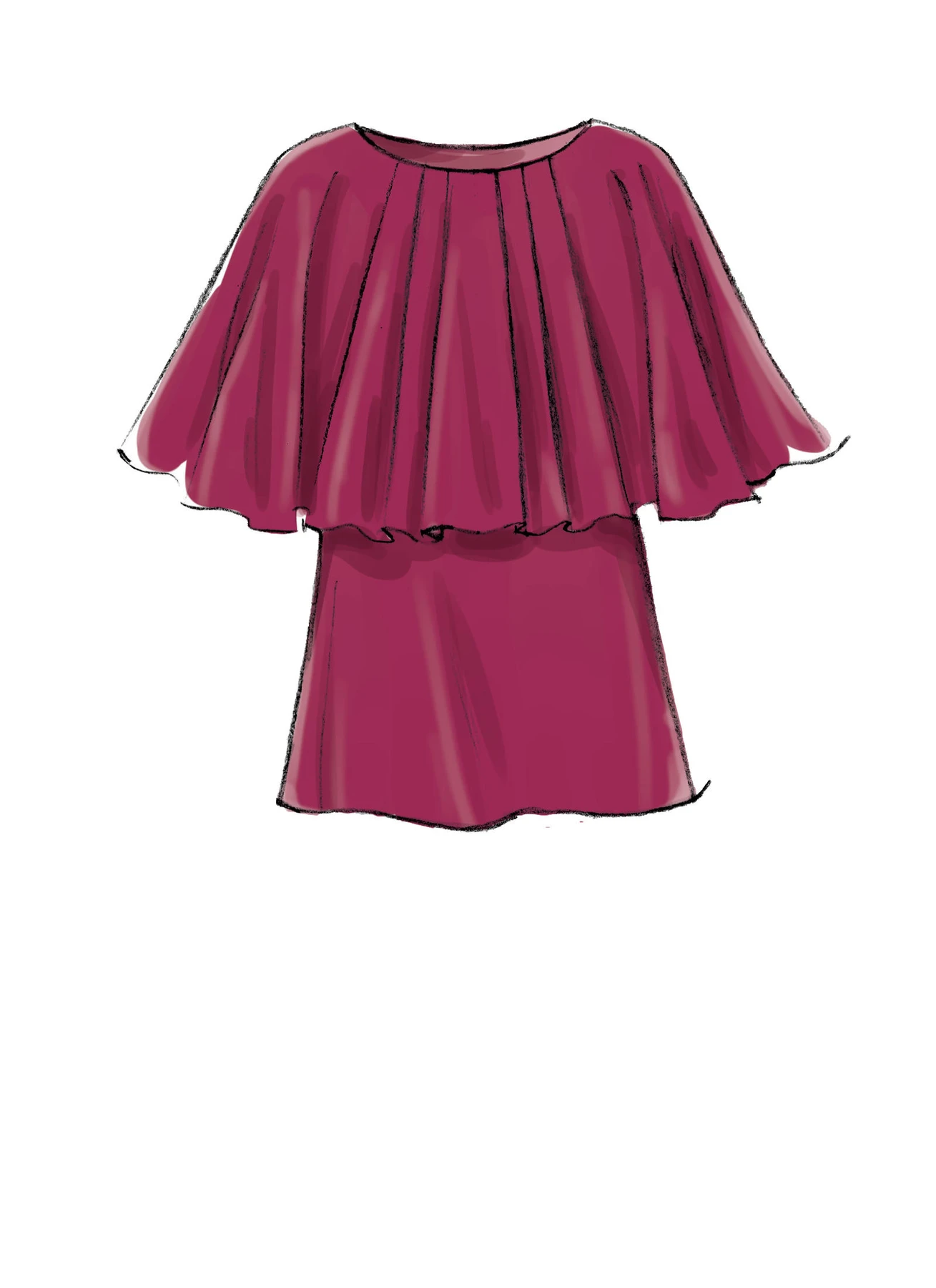 McCall's Sewing Pattern Misses' Tops with Overlay (PDF) 5 McCall's Sewing Pattern Misses' Tops with Overlay (PDF)