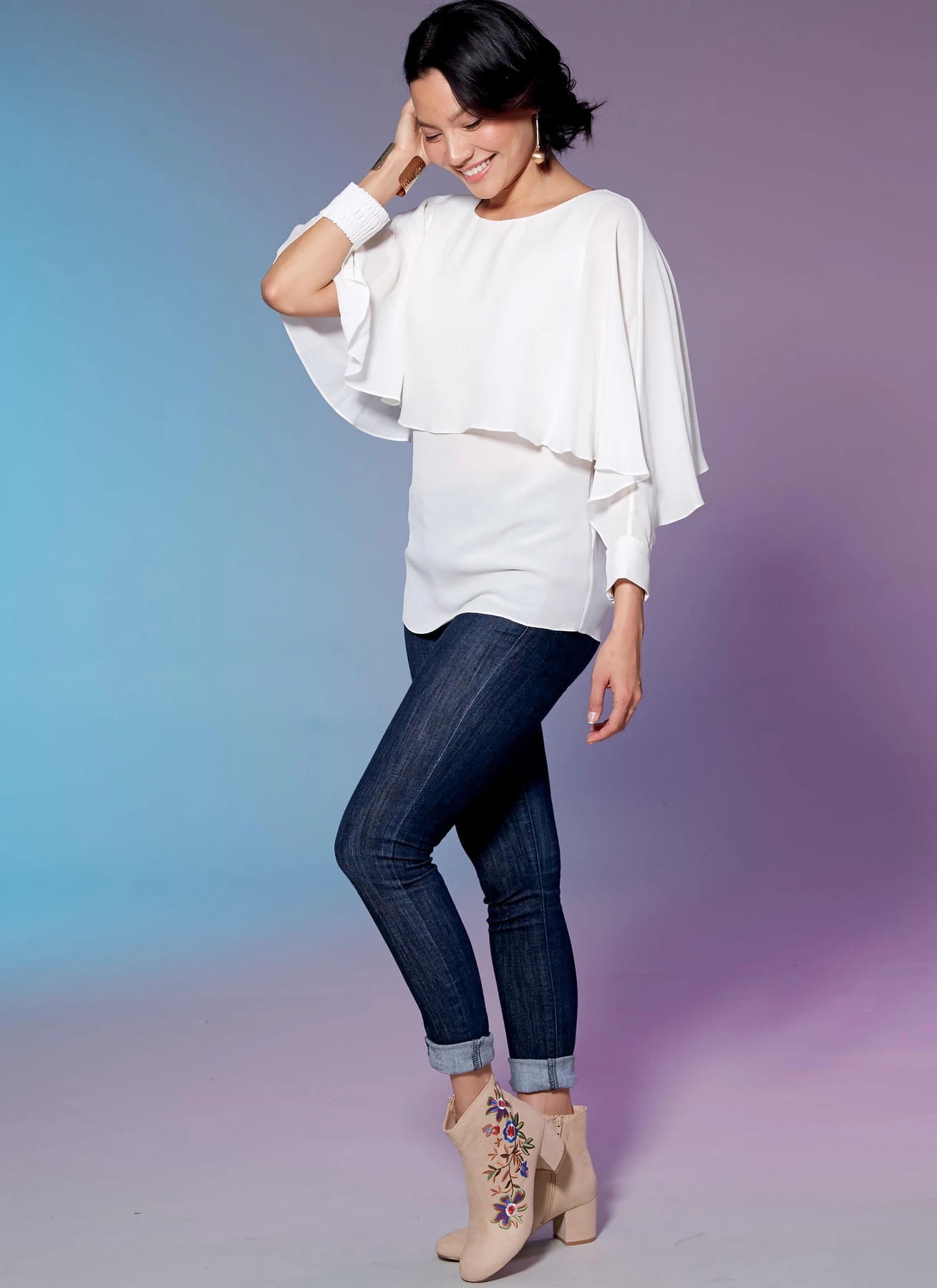 McCall's Sewing Pattern Misses' Tops with Overlay (PDF) 6 McCall's Sewing Pattern Misses' Tops with Overlay (PDF)