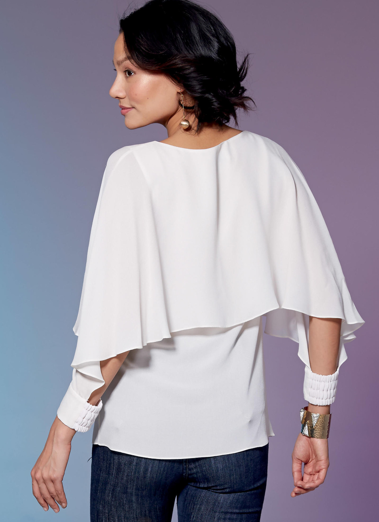 McCall's Sewing Pattern Misses' Tops with Overlay (PDF) 7 McCall's Sewing Pattern Misses' Tops with Overlay (PDF)