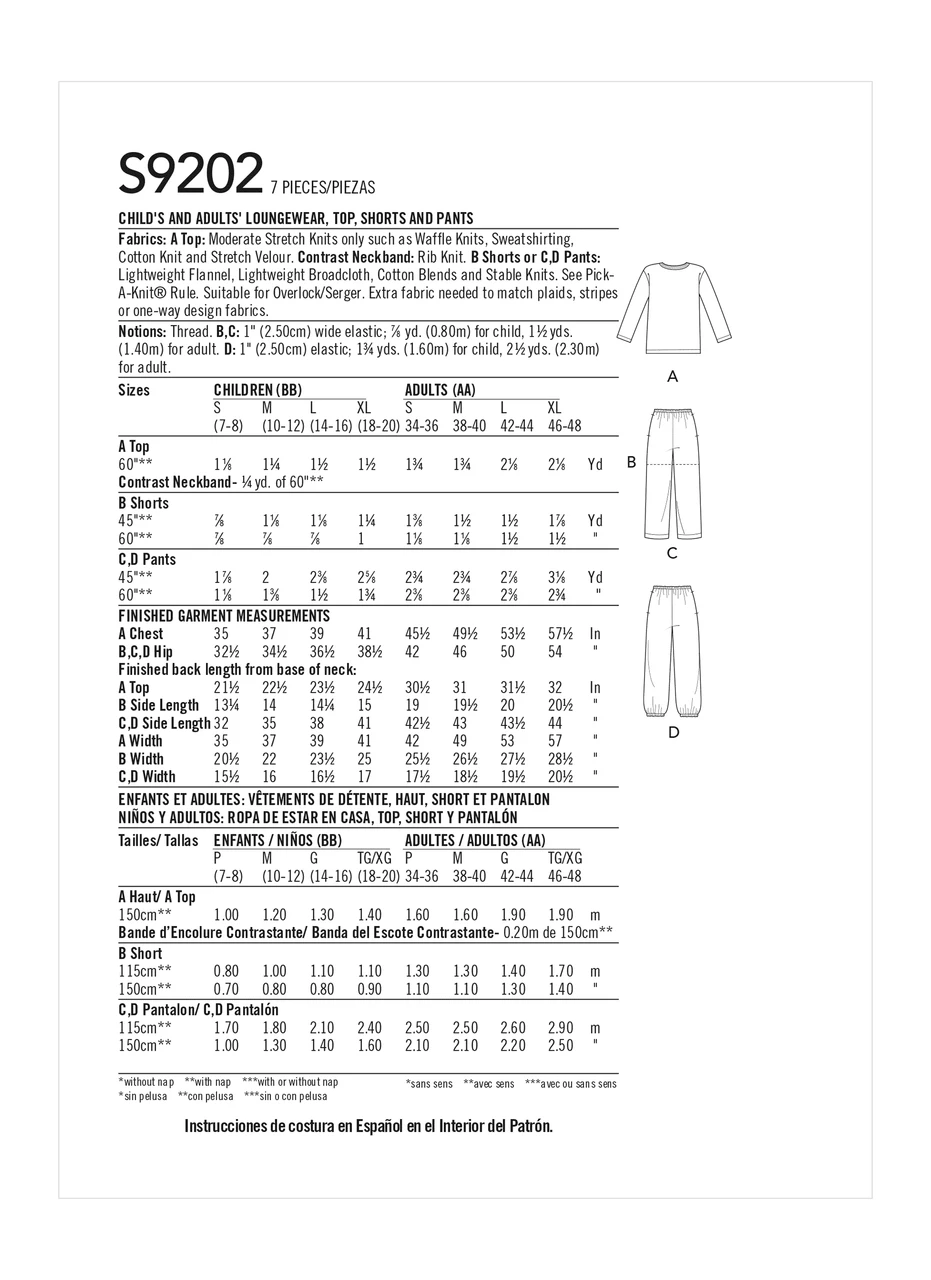 Simplicity Sewing Pattern Misses'/Men's/Children's/Boys'/Girls' T-Shirt, Shorts and Pants (PDF) 3 Simplicity Sewing Pattern Misses'/Men's/Children's/Boys'/Girls' T-Shirt, Shorts and Pants (PDF)