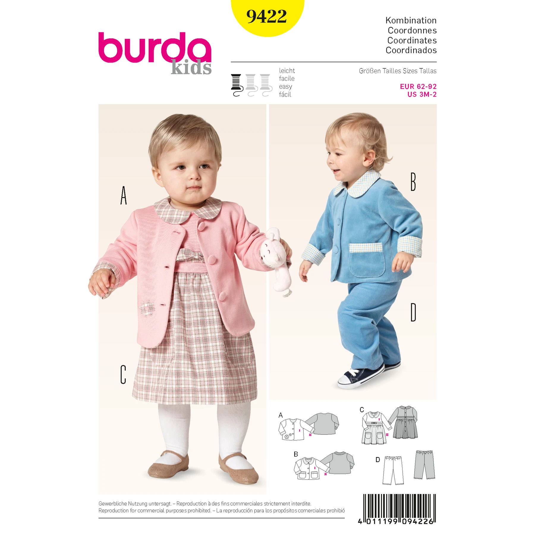 Burda Style Sewing Pattern Baby