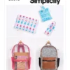 Simplicity Sewing Pattern Backpacks and Accessories