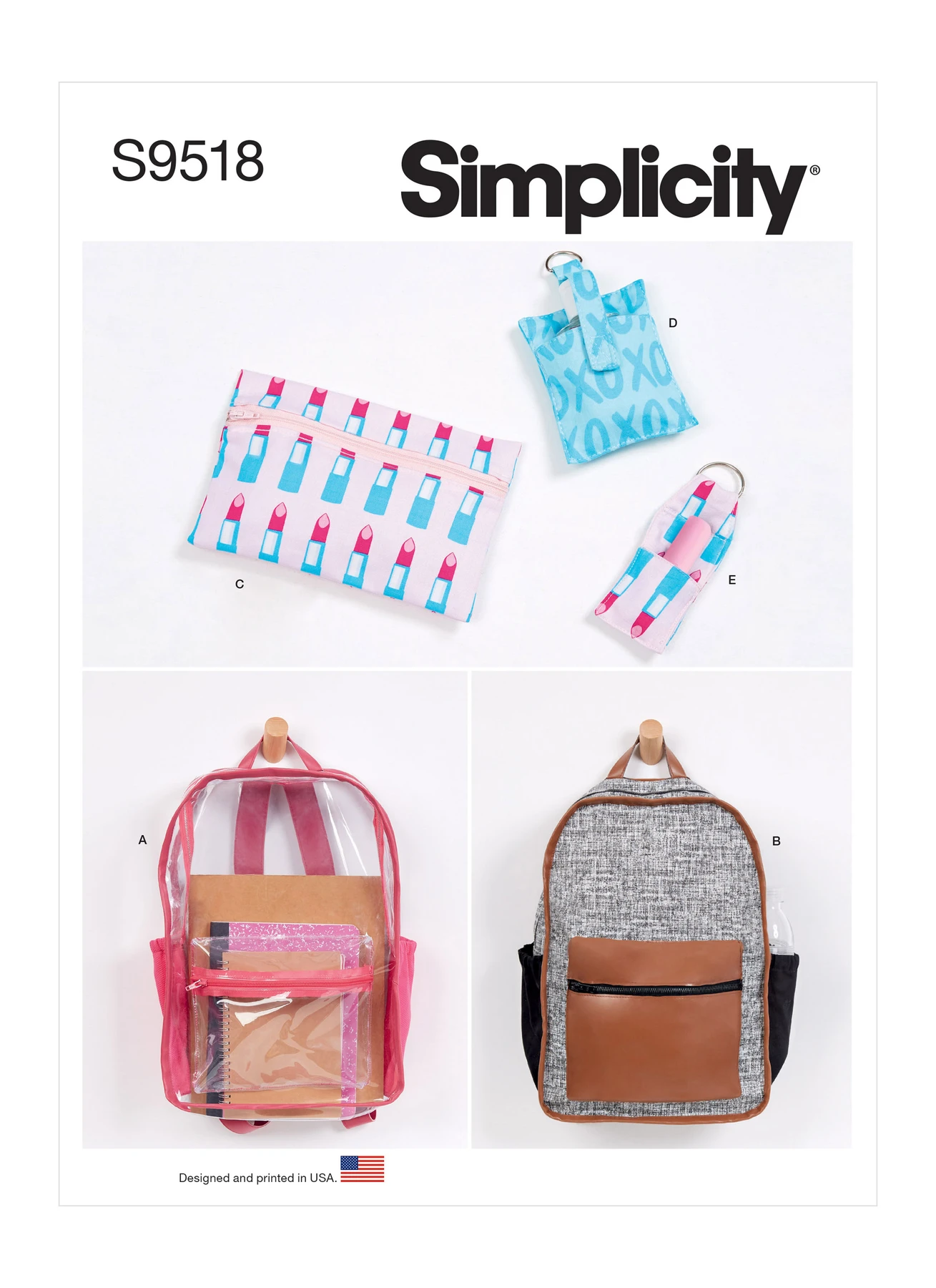 Simplicity Sewing Pattern Backpacks and Accessories 1 Simplicity Sewing Pattern Backpacks and Accessories