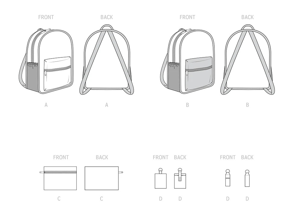 Simplicity Sewing Pattern Backpacks and Accessories 6 Simplicity Sewing Pattern Backpacks and Accessories