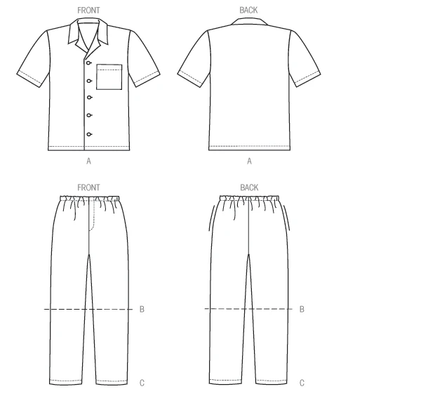 McCall's Sewing Pattern Men's/Boys' Shirt, Shorts and Pants 7 McCall's Sewing Pattern Men's/Boys' Shirt, Shorts and Pants