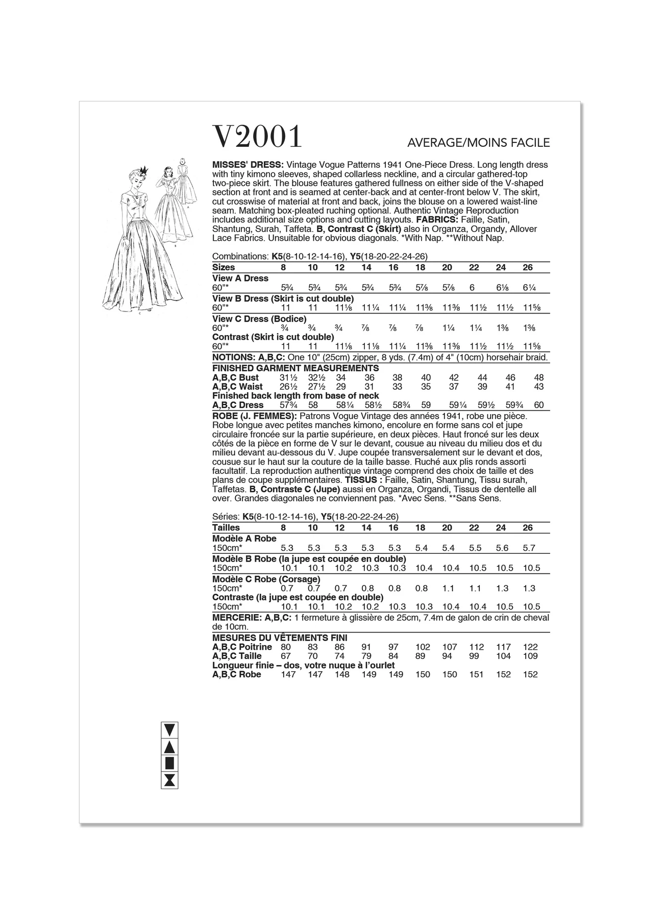 Vogue Patterns 1940s Misses' Dress (PDF) 3 Vogue Patterns 1940s Misses' Dress (PDF)