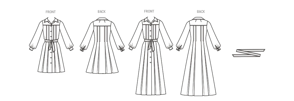 Simplicity Sewing Pattern 1970s Misses' Shirtdress in Two Lengths 5 Simplicity Sewing Pattern 1970s Misses' Shirtdress in Two Lengths