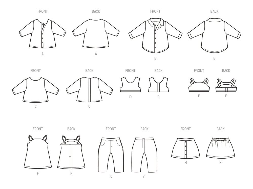 Simplicity Sewing Pattern 18" Doll Clothes by Carla Reiss Design 8 Simplicity Sewing Pattern 18" Doll Clothes by Carla Reiss Design