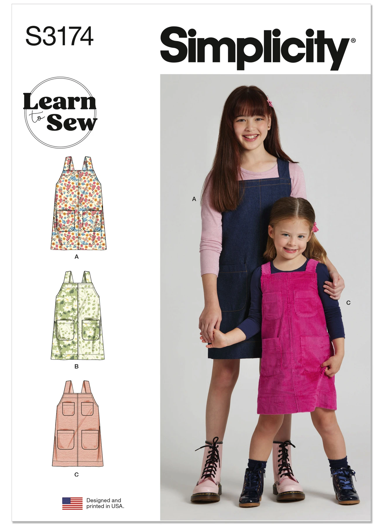 Simplicity Sewing Pattern Children's and Girls Learn to Sew Jumpers (PDF) 1 Simplicity Sewing Pattern Children's and Girls Learn to Sew Jumpers (PDF)