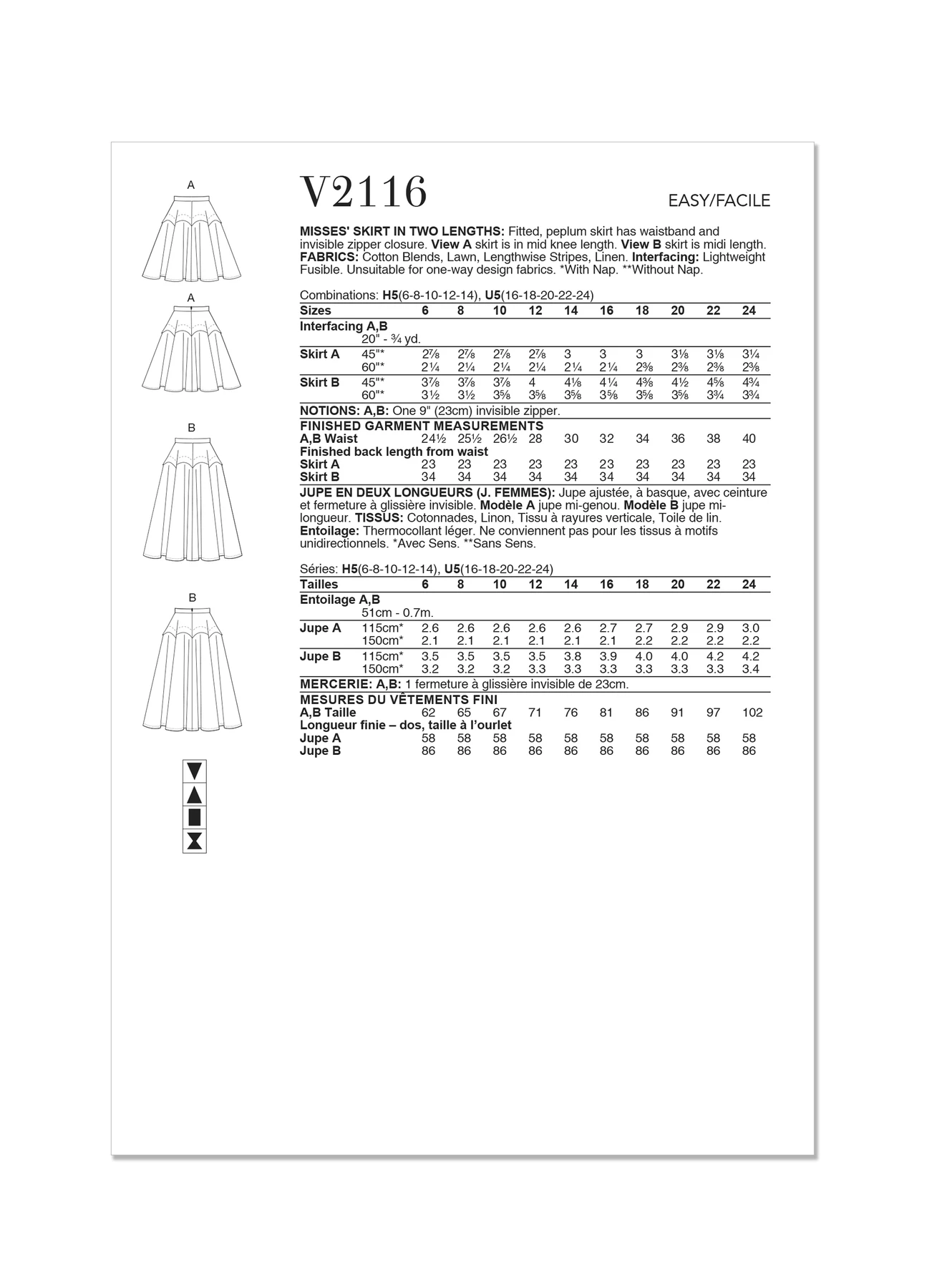 Vogue Patterns Misses' Skirt in Two Lengths (PDF) 7 Vogue Patterns Misses' Skirt in Two Lengths (PDF)